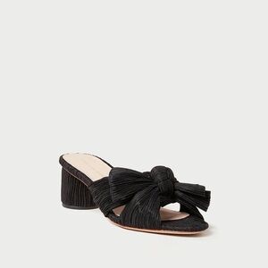 Emilia Pleated Bow Sandals